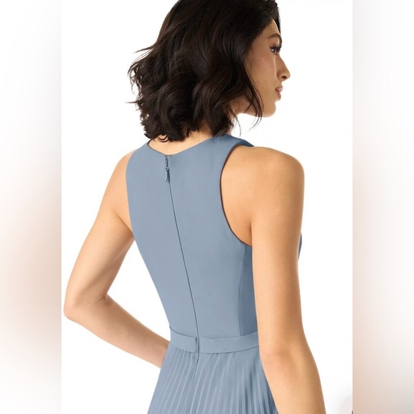 Azazie Lindie bridesmaid dress NWT size A8 dusty blue - Picture 5 of 10